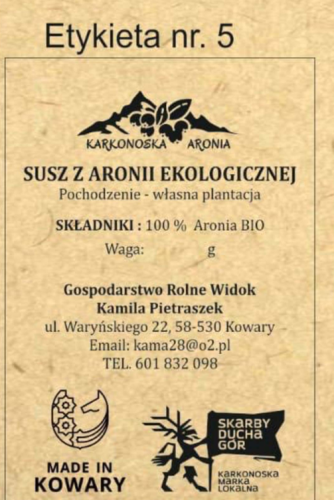 susz z aronii